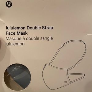 Lululemon double strap mask dusty blue new